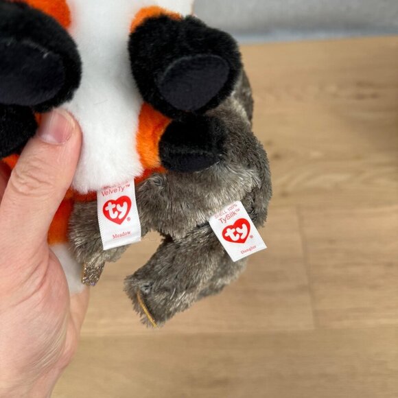 TY Beanie Boos Dangler Sloth Meadow Fox Toy LOT of 2 Small 6" VelveTy TySilk NEW - Picture 7 of 8